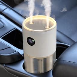 Eary 500ml USB Mini Car Humidifier Aromatherapy Air Freshener for Essential Oils 3000mAh Portable Auto Home Bedroom Office Use